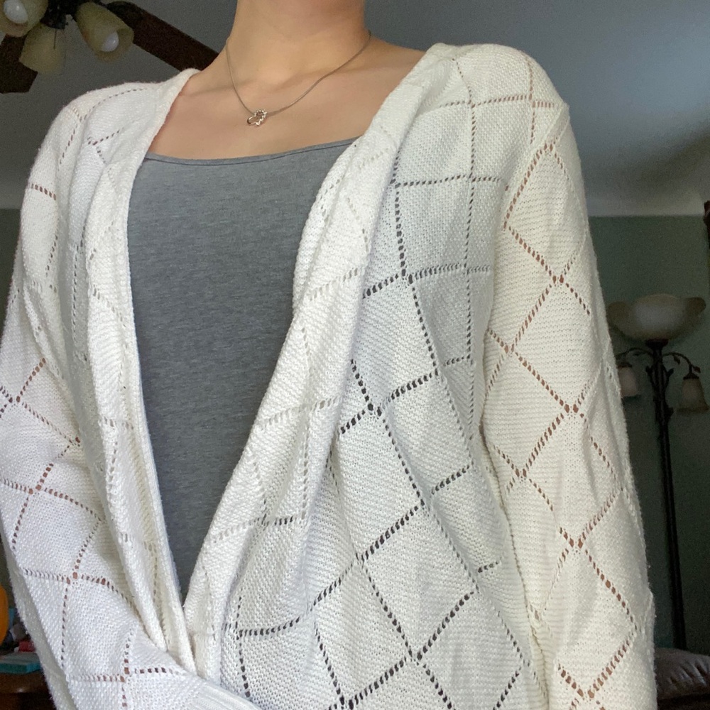 Loft Brand White Cardigan